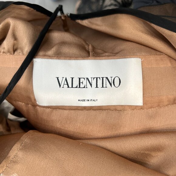 $2530 VALENTINO Spring 2011 Black Silk Sheer Lace Short Dress size 6 AS IS - Picture 13 of 15